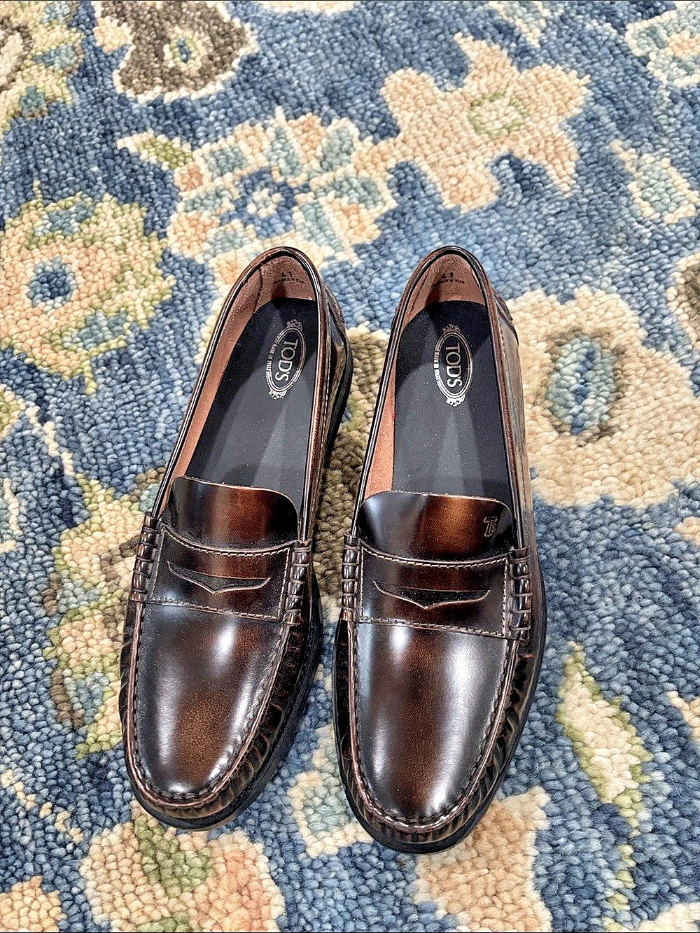 Tods Brown Penny Loafers US 11